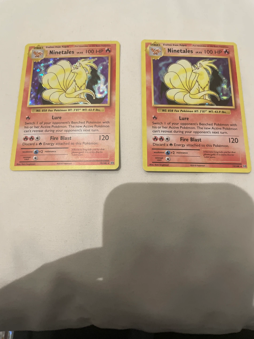 Pokemon Ninetales Trading Cards - photo 2