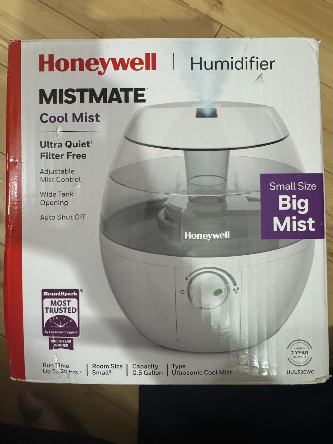 New Honeywell Mistmate Cool Mist Humidifier - photo 2