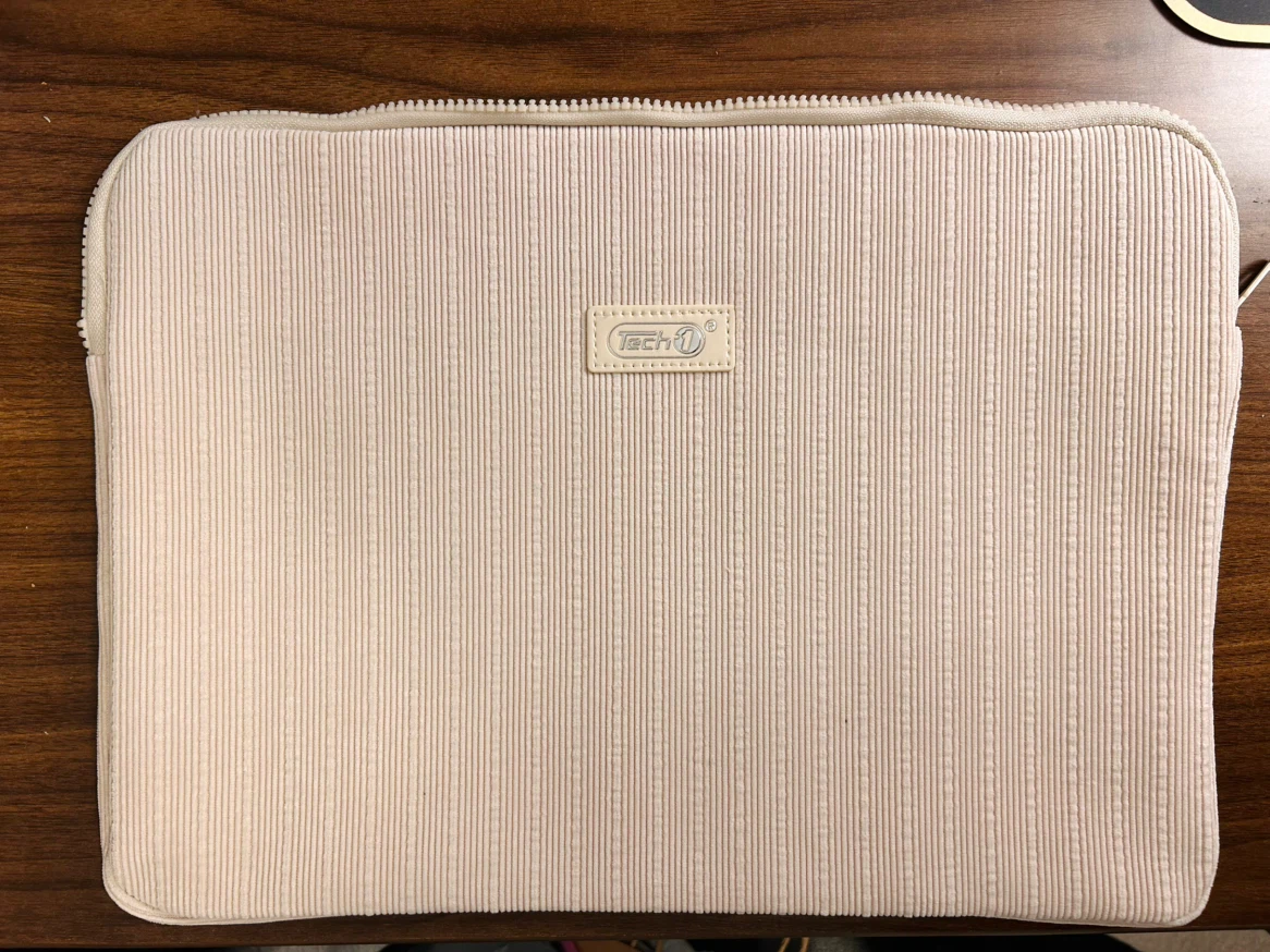 Tech1 Beige Corduroy Laptop Sleeve