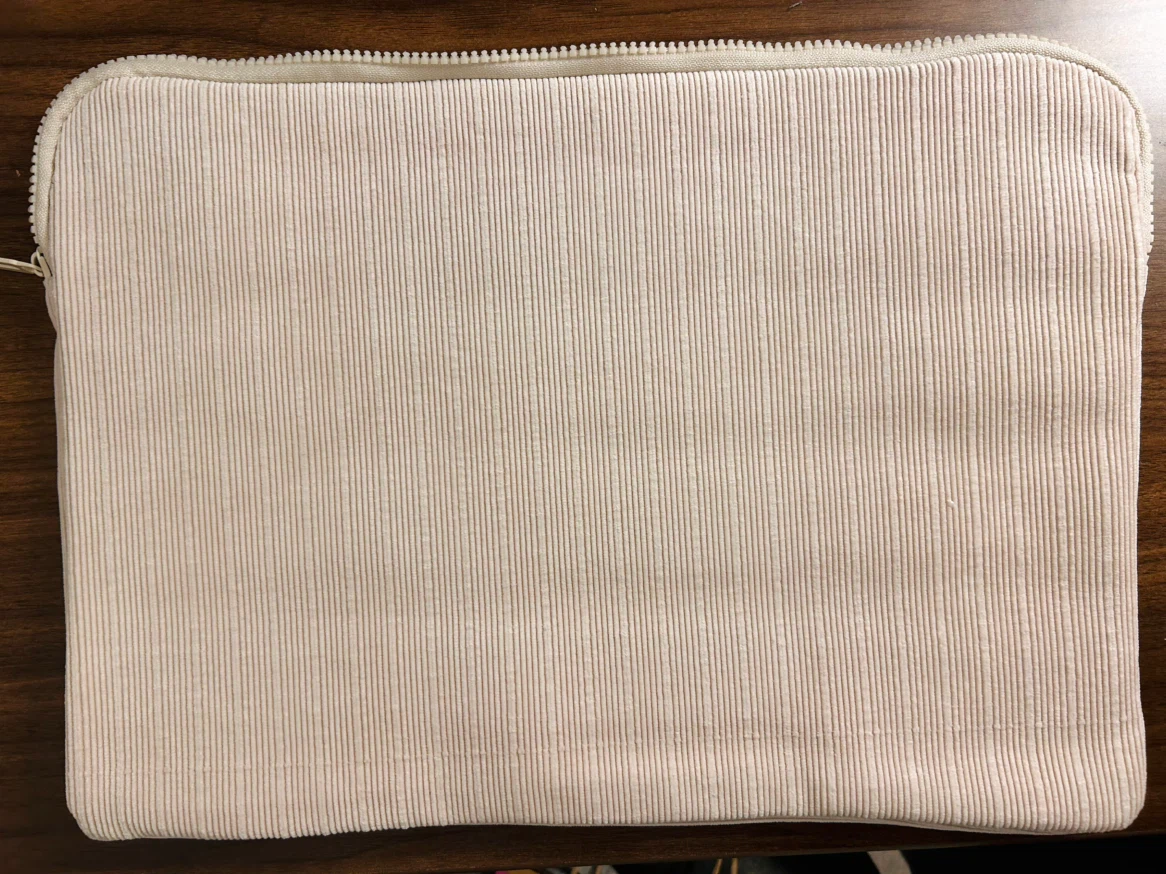 Tech1 Beige Corduroy Laptop Sleeve - photo 2