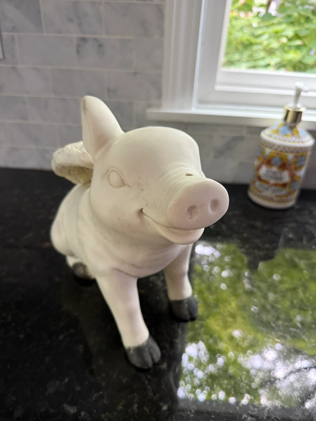 Ceramic Flying Pig Figurine - photo 4