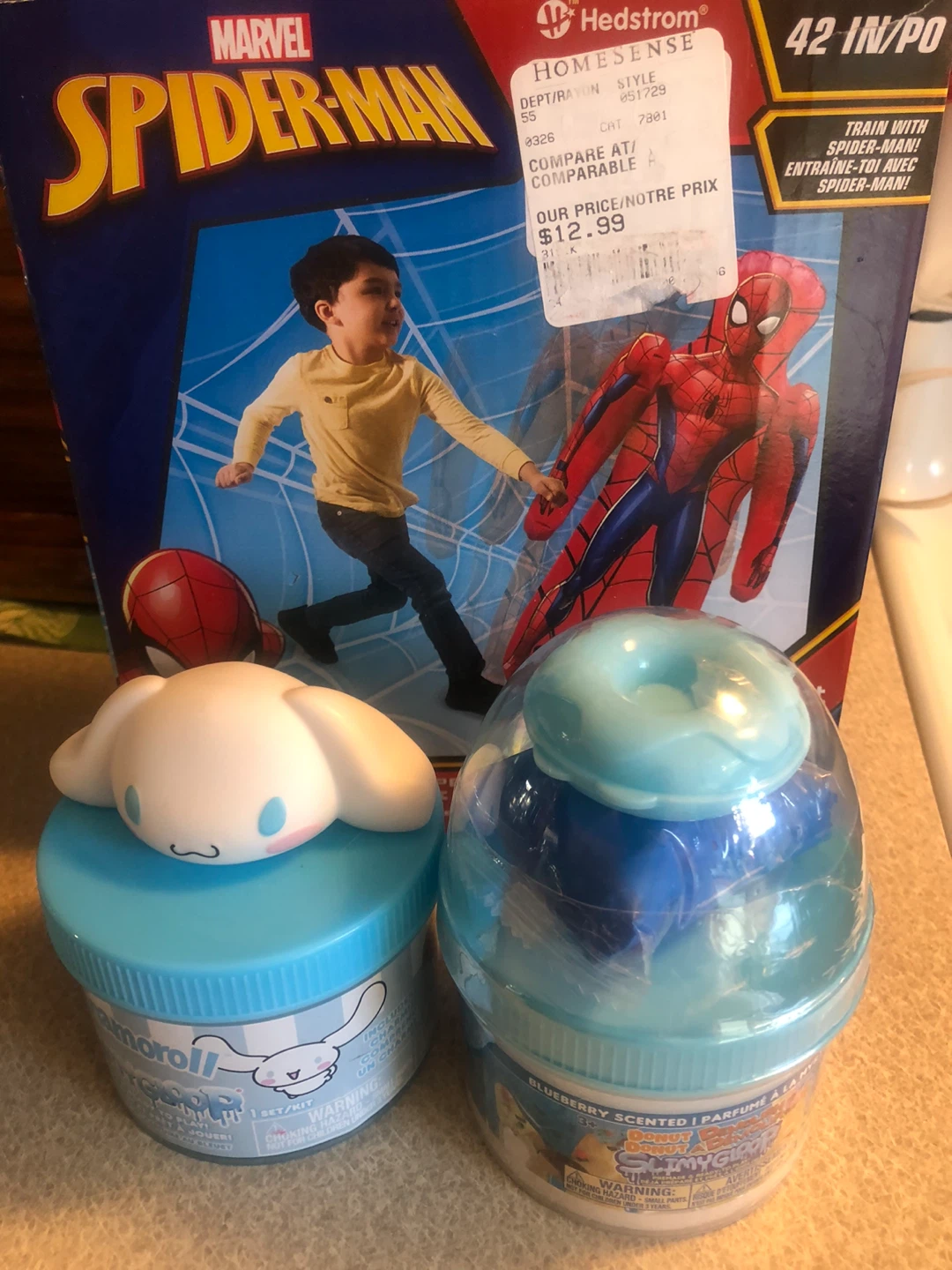 NEW Toys Lot: 2 SlimyGloop & Spider-Man Bop Bag - photo 3