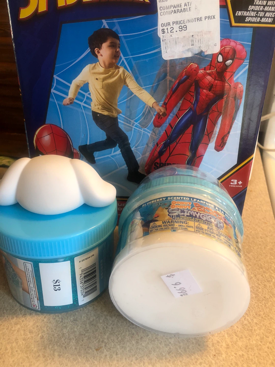 NEW Toys Lot: 2 SlimyGloop & Spider-Man Bop Bag - photo 2