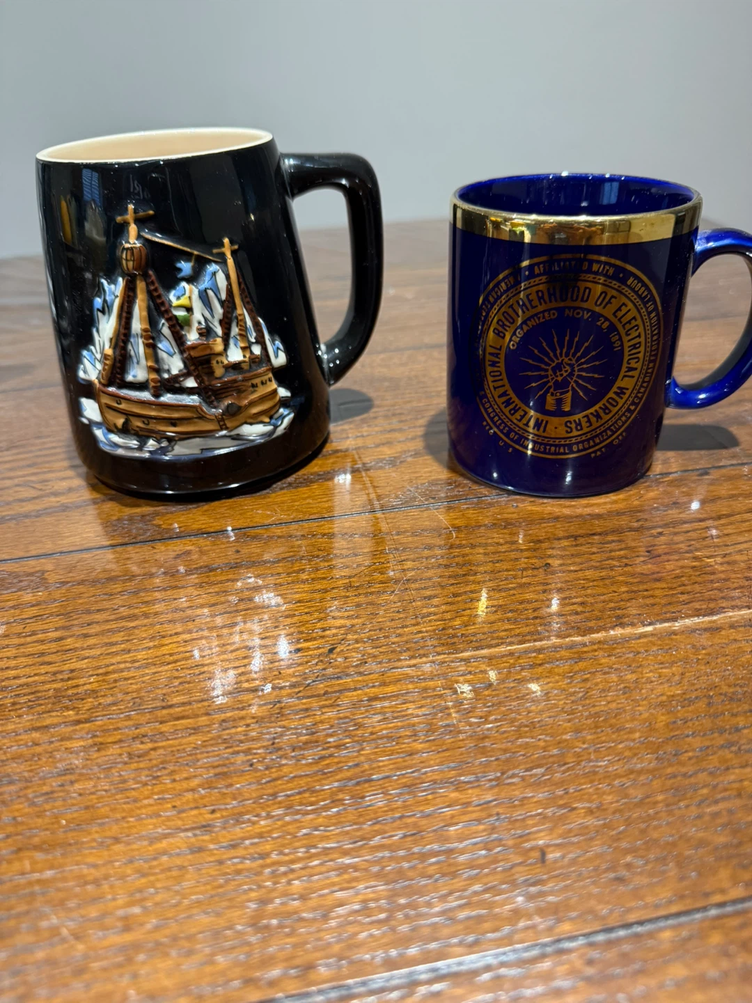 Vintage Mug Lot: RCMP St Roch & IBEW Union