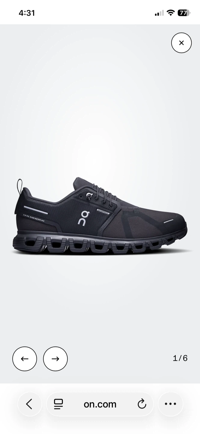 On Cloud Waterproof Shoes - Black and Pink