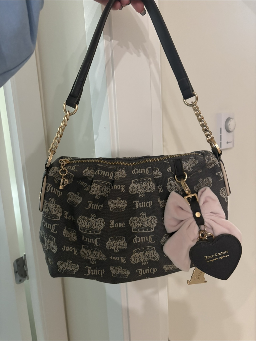 Juicy Couture handbag with bow charm
