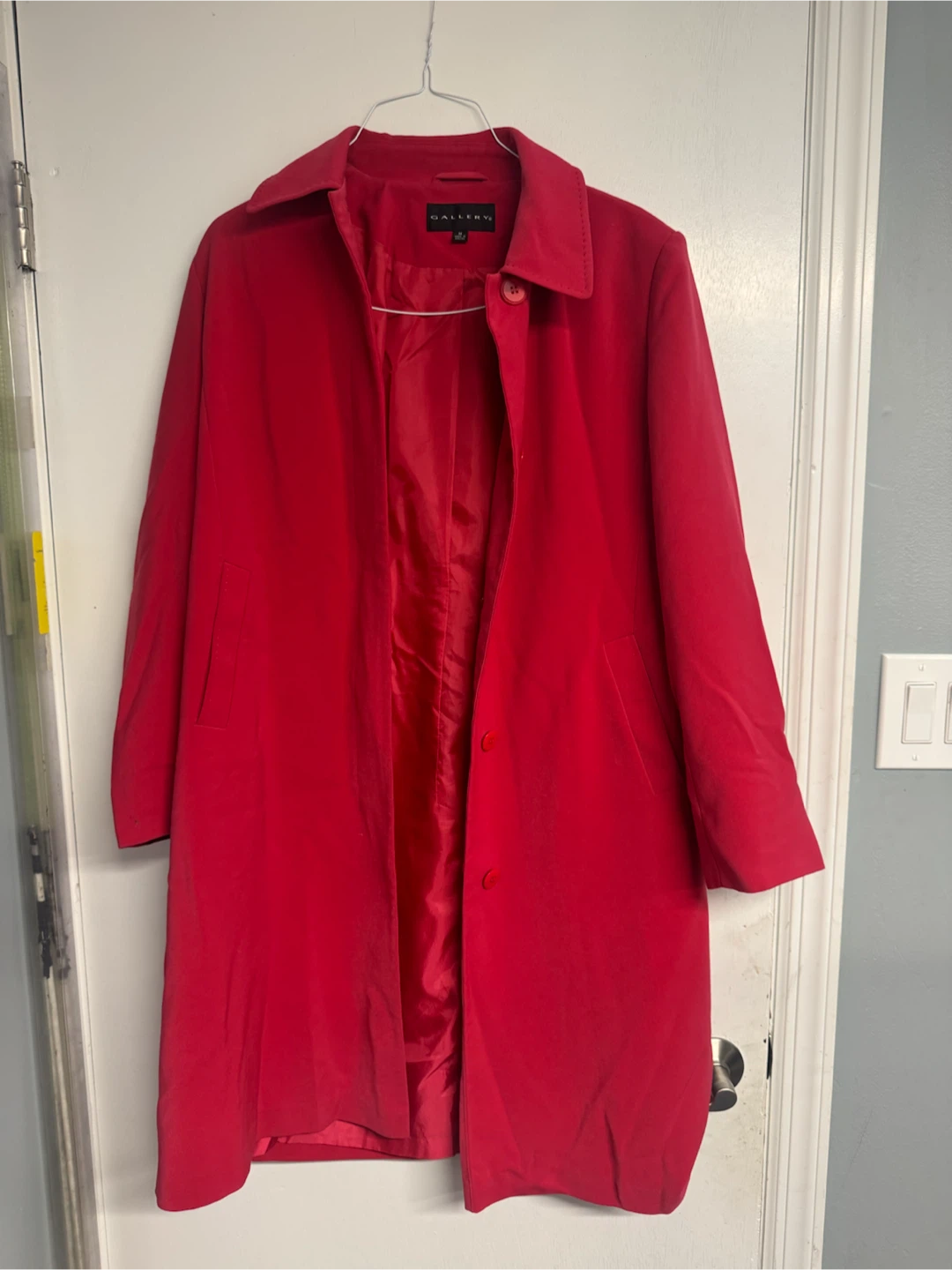 Gallery Red Coat Women's Size Medium