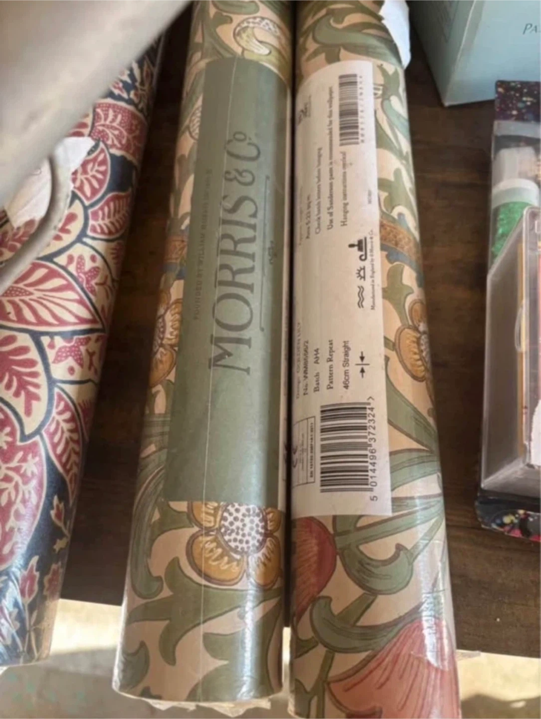 3 Rolls Authentic Morris & Co. "Golden Lily" Wallpaper