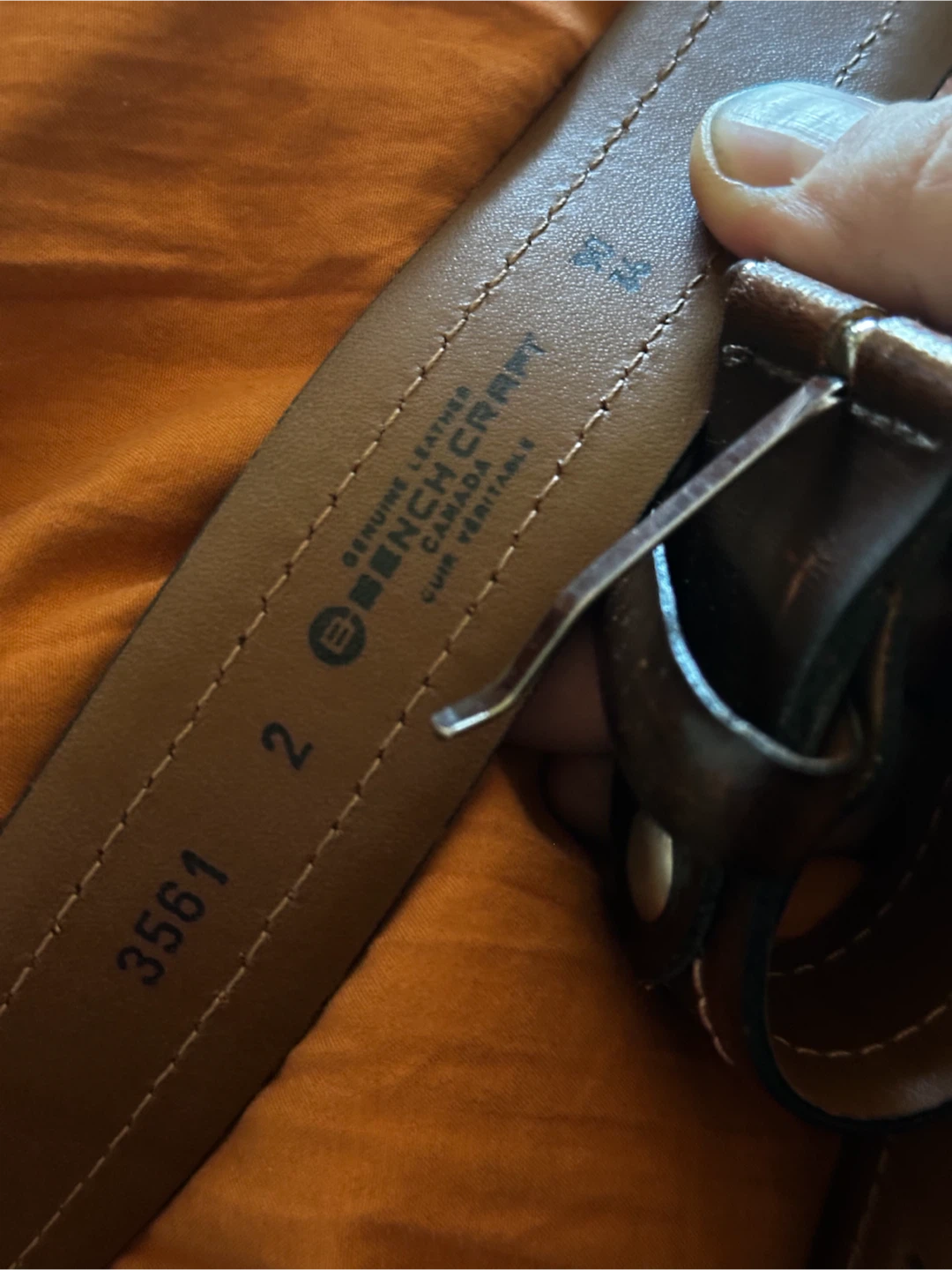 BenchCraft Leather Belt like new size 36 - photo 3