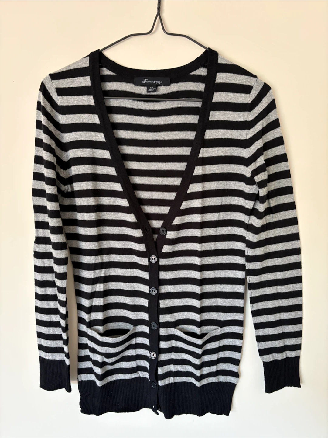 Forever 21 Striped Cardigan - Size Small