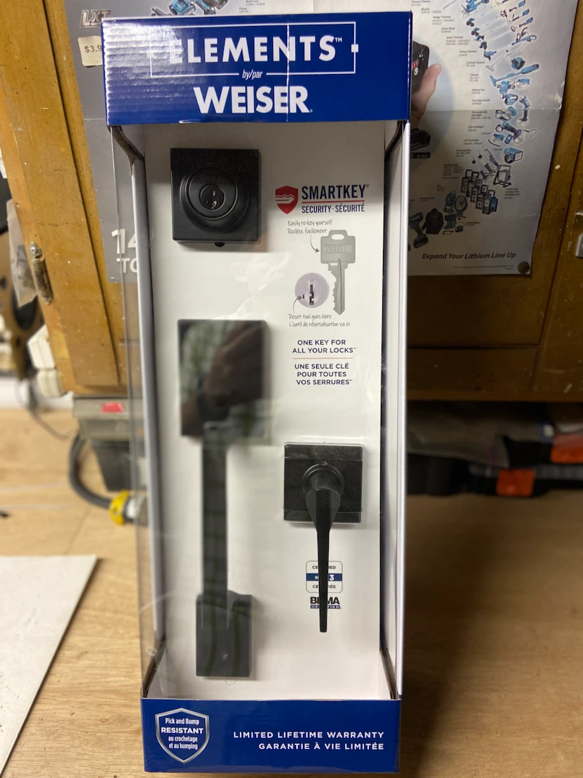 Elements by Weiser SmartKey Door Handle and Lock Set - photo 5