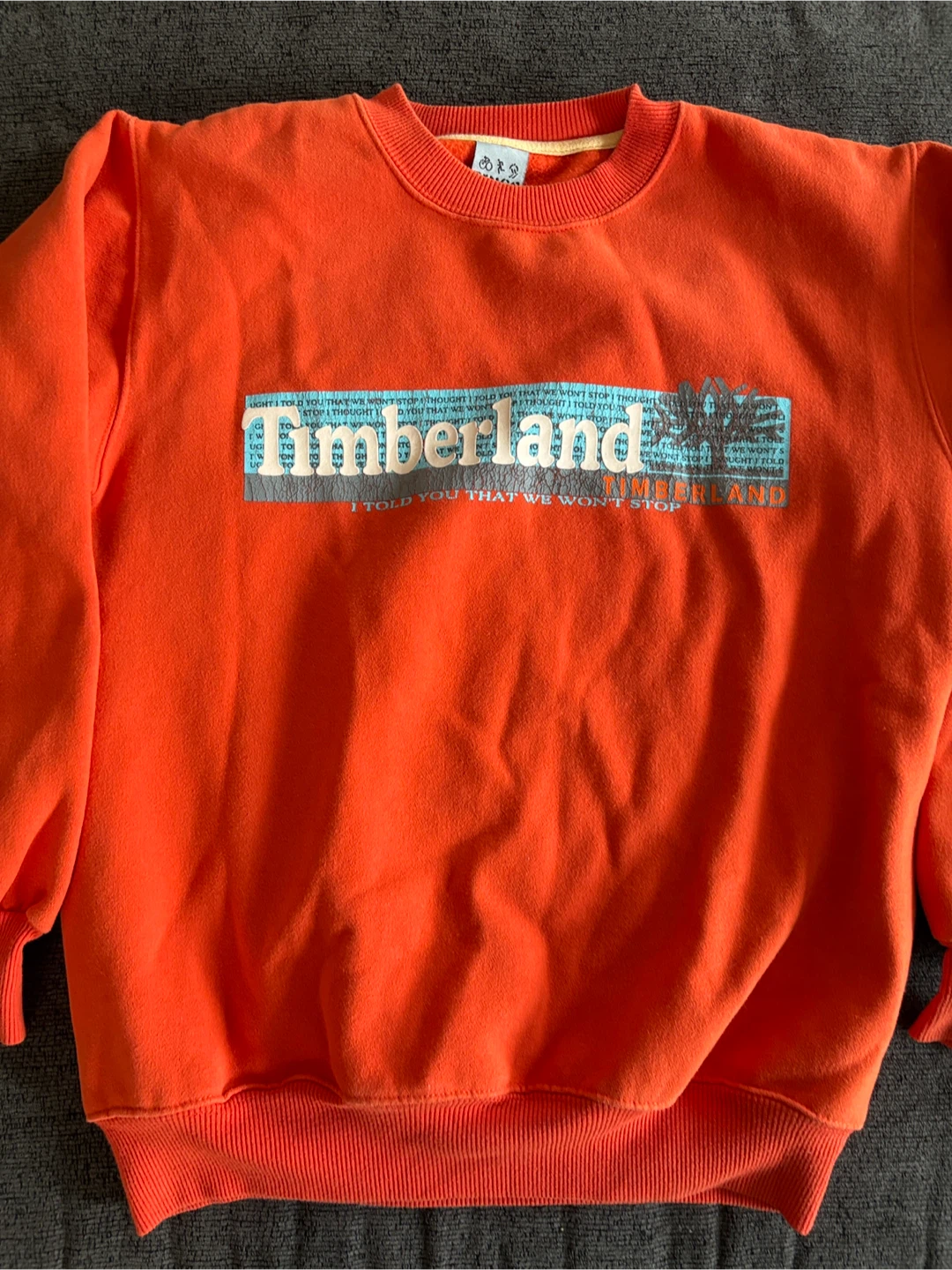 Vintage Timberland Orange Sweatshirt