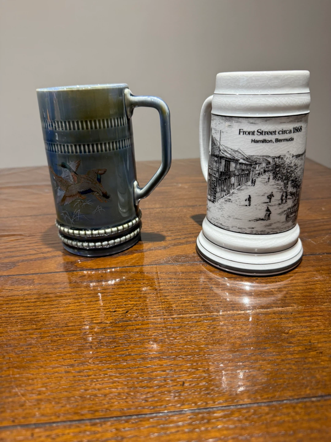 Vintage Bee Wade Irish Porcelain & German Stein Mugs