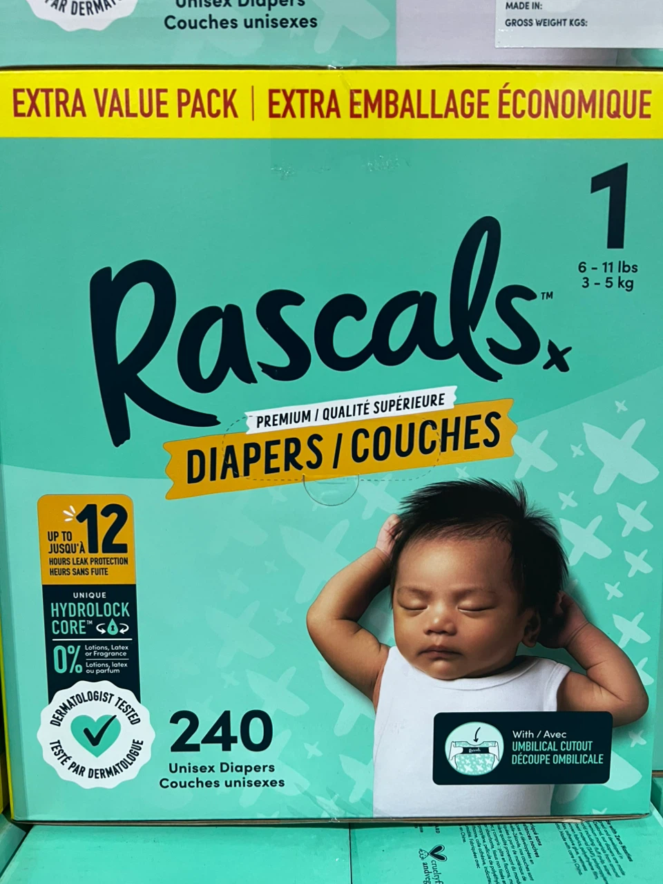 Rascals Size 1 diapers