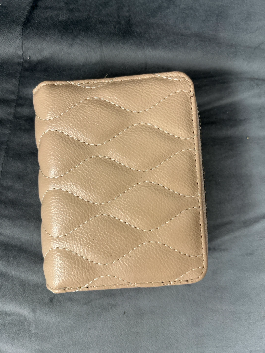 Tan Quilted Accordion Wallet - photo 2