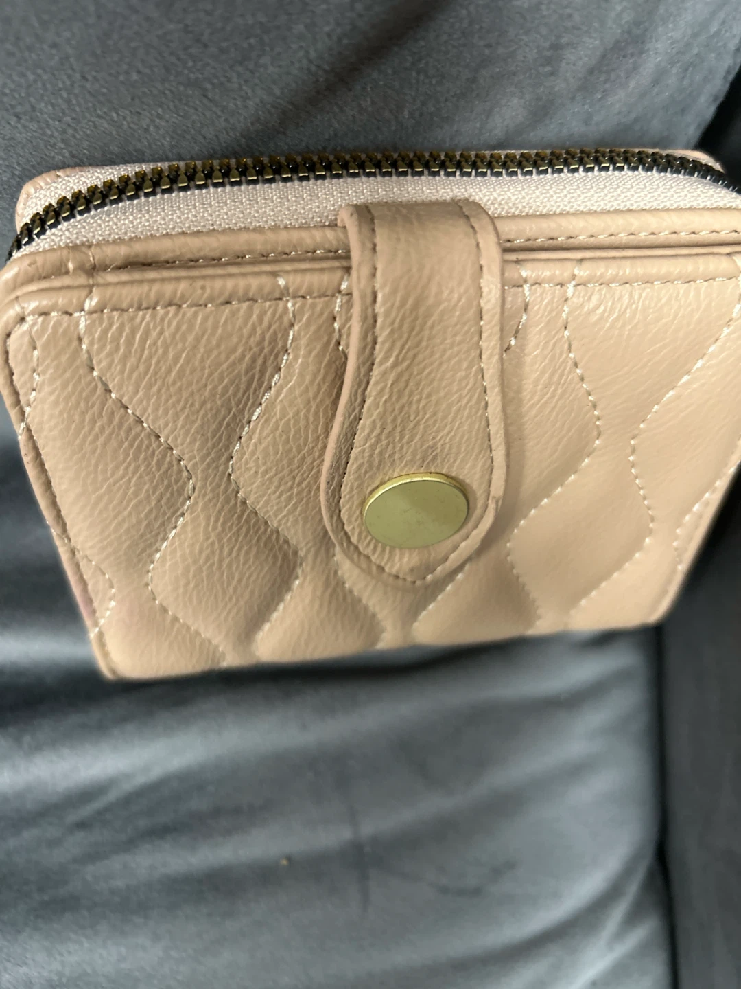 Tan Quilted Accordion Wallet - photo 4