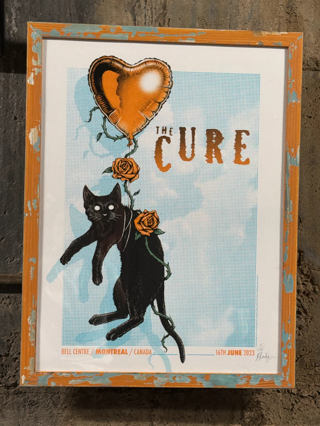 The Cure Montreal Concert Poster 2023