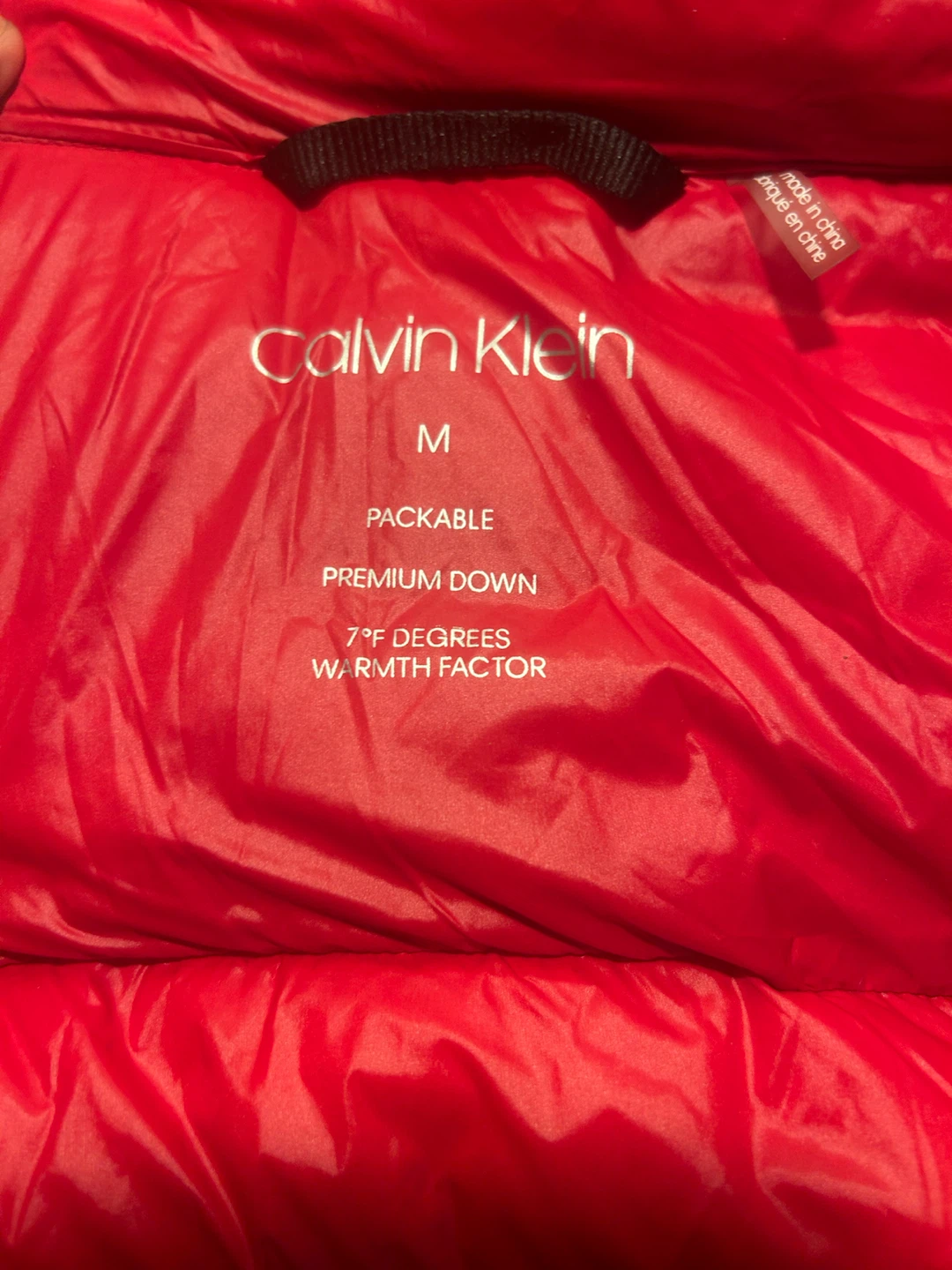 Calvin Klein Red Packable Premium Down Jacket - photo 2