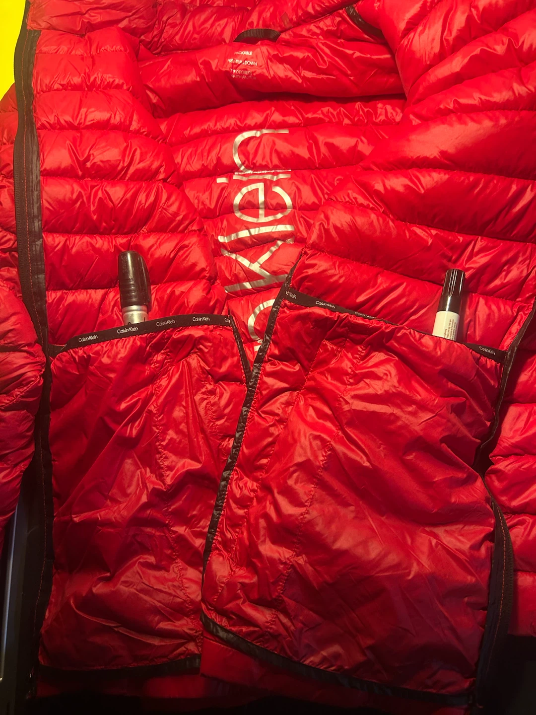Calvin Klein Red Packable Premium Down Jacket - photo 5