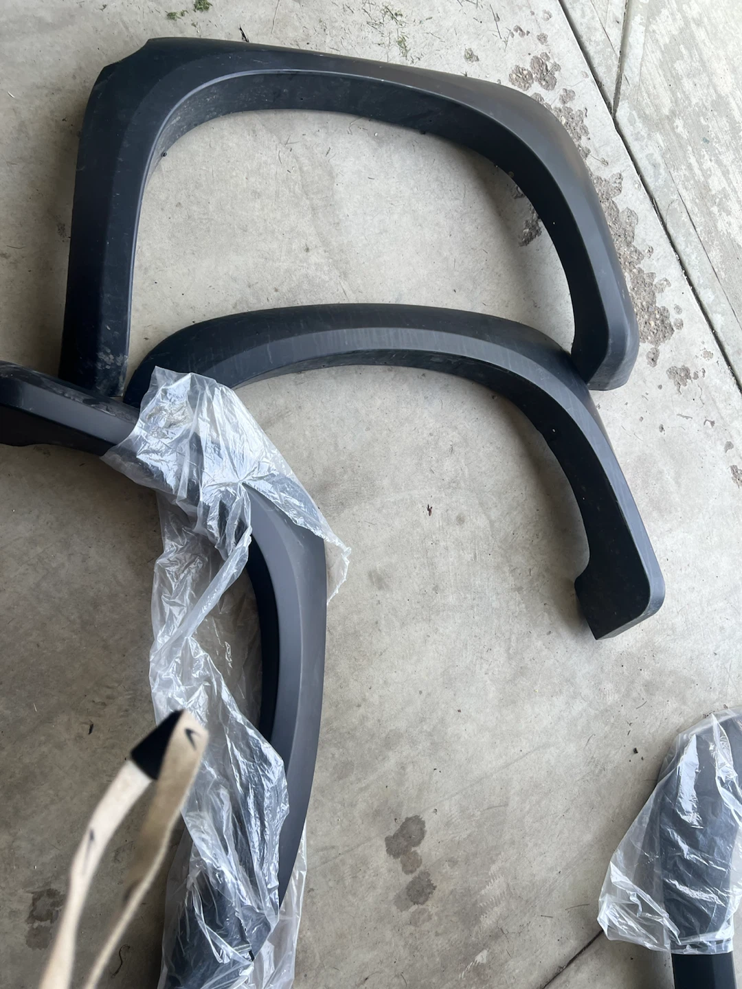 Set of four black fender flares dodge dakota gen 2 quadcab