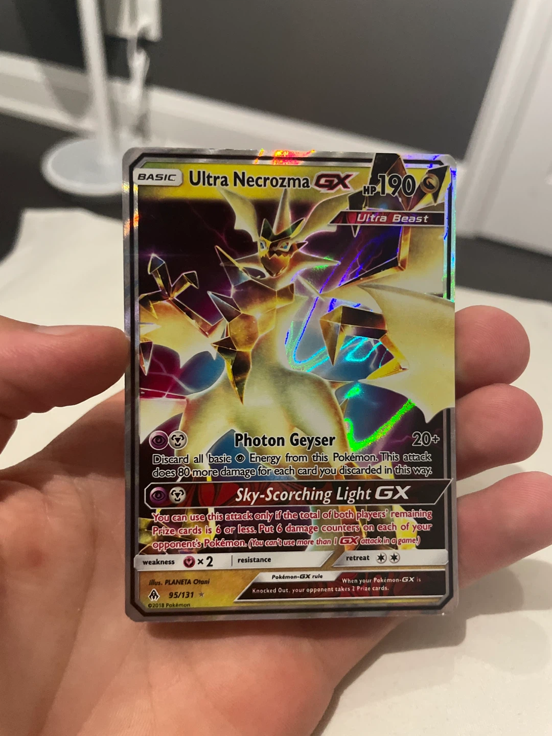 Pokemon Ultra Necrozma GX 95/131 Card - photo 2