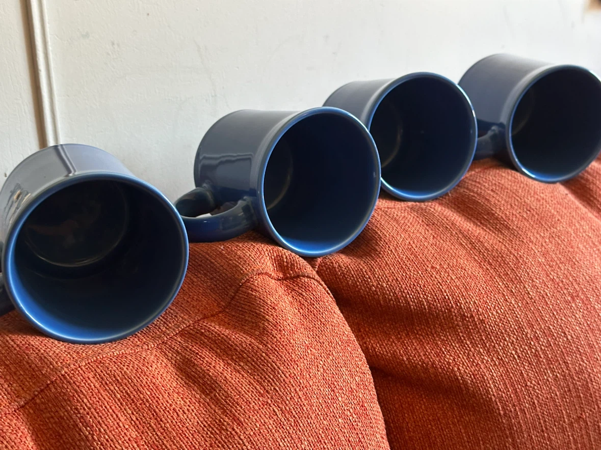 Set of 4 blue fiestaware Mugs - photo 4