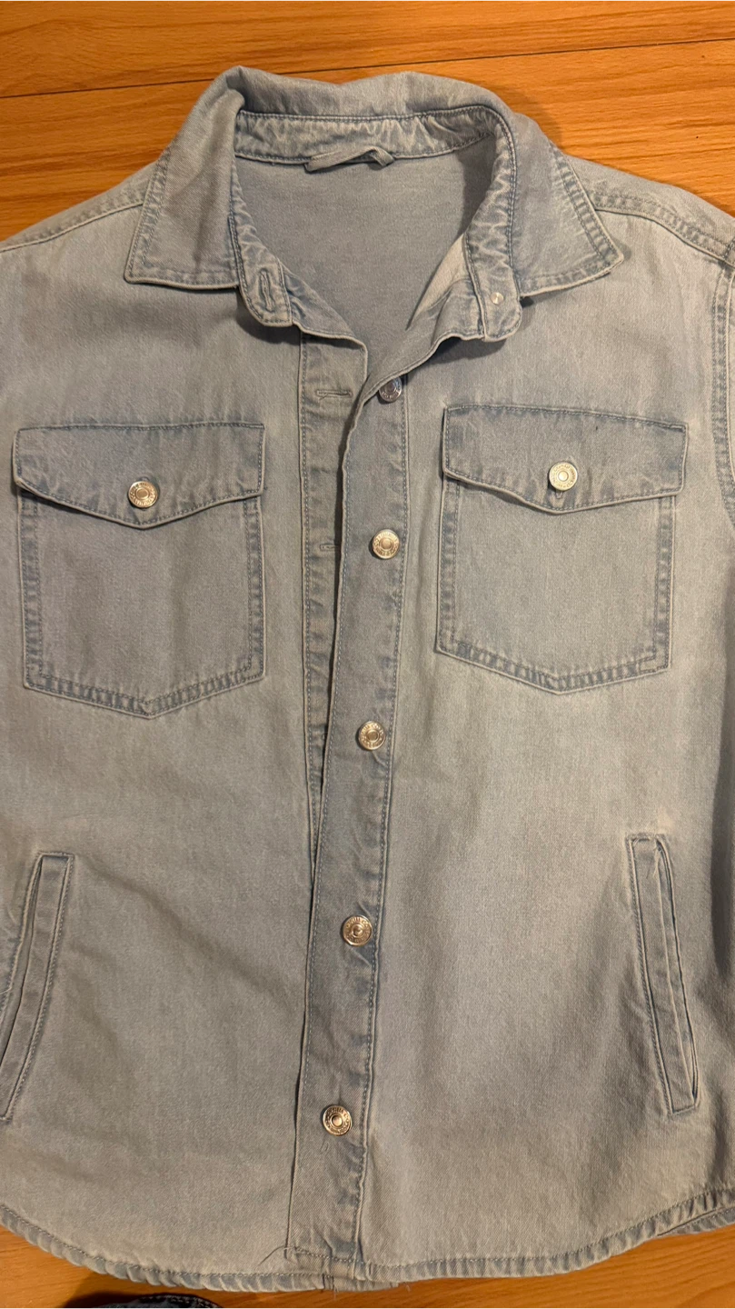 Light Wash Denim Shirt - photo 2