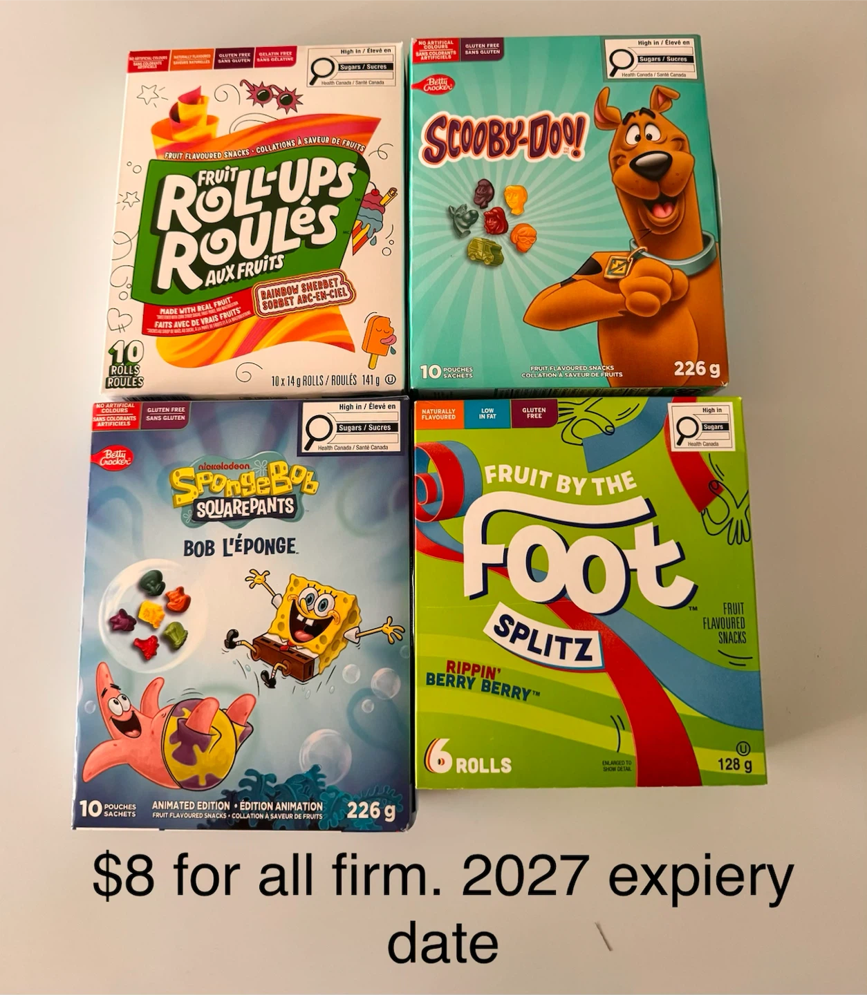 Assorted Betty Crocker Fruit Snacks Bundle