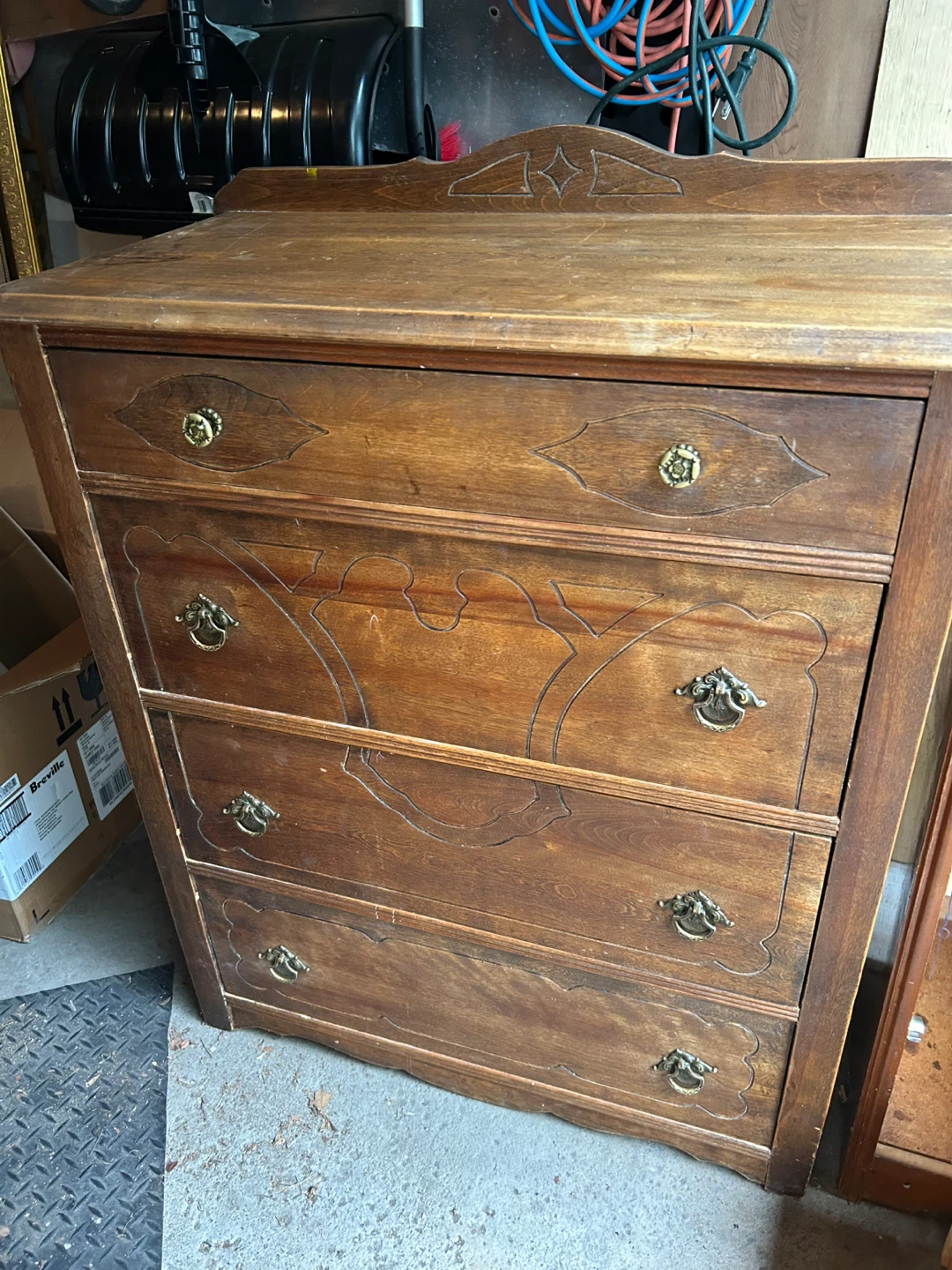 Vintage Wooden Dresser
