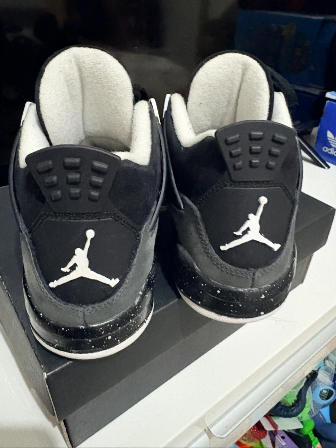 Jordan 4 Retro (PS) Black/White-Anthracite Sneakers - photo 2