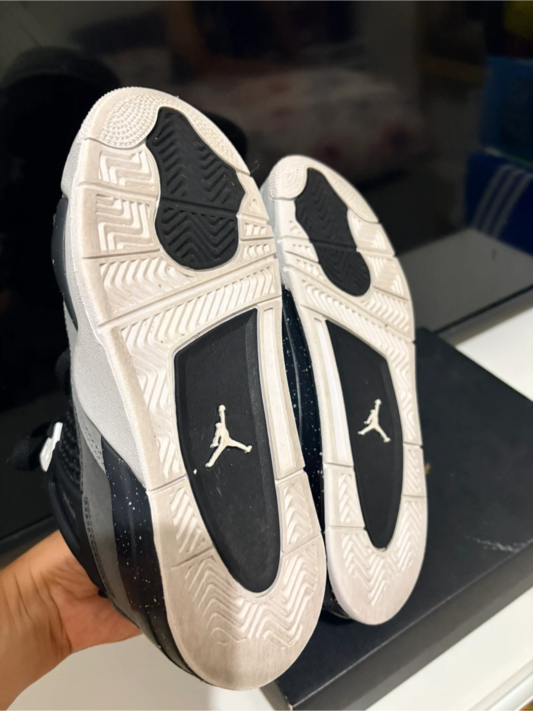 Jordan 4 Retro (PS) Black/White-Anthracite Sneakers - photo 4