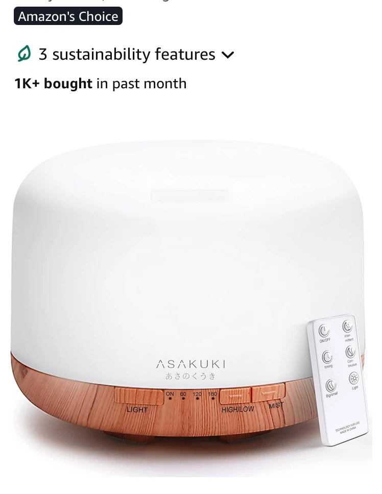 ASAKUKI Premium Aroma Diffuser 500ml - photo 4