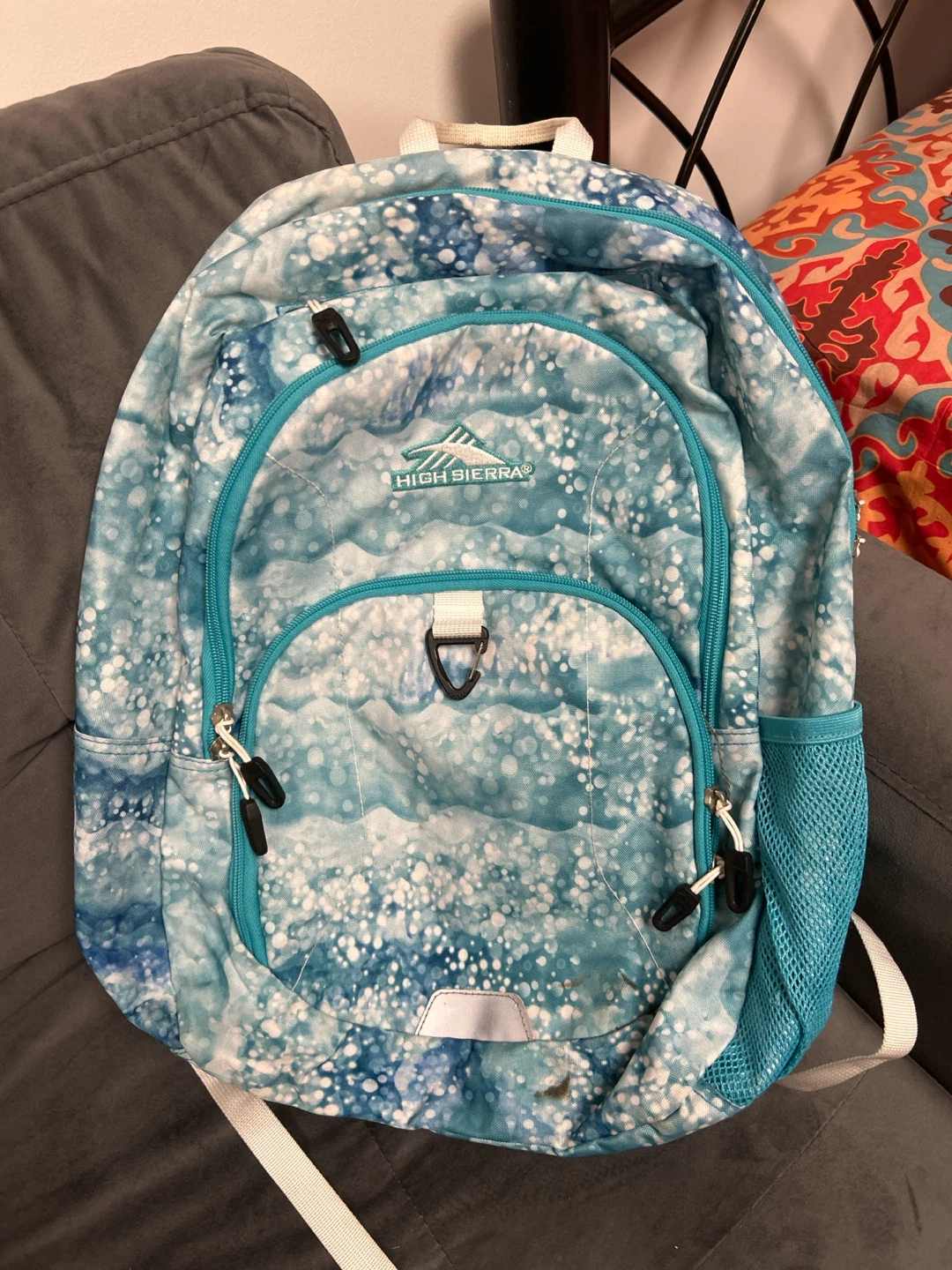 High Sierra Blue Tie-Dye Backpack