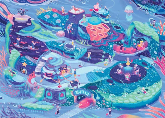 SEALED ODD PIECES Jigsaw Puzzle - Beyond the Kelp, CB 1000 Piece - photo 2