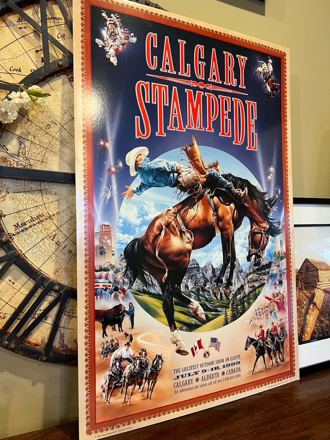 Official Vintage 1999 Calgary Stampede Poster