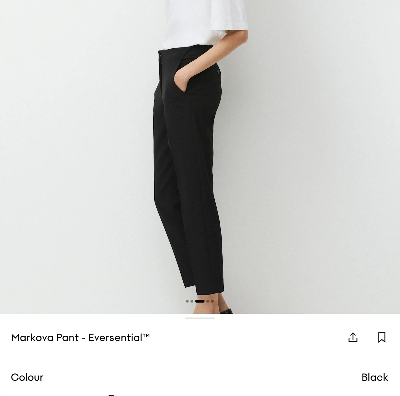 Aritzia Markova Pant in Black