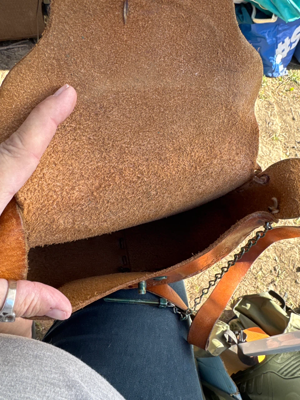 Vintage leather tool purse - photo 3