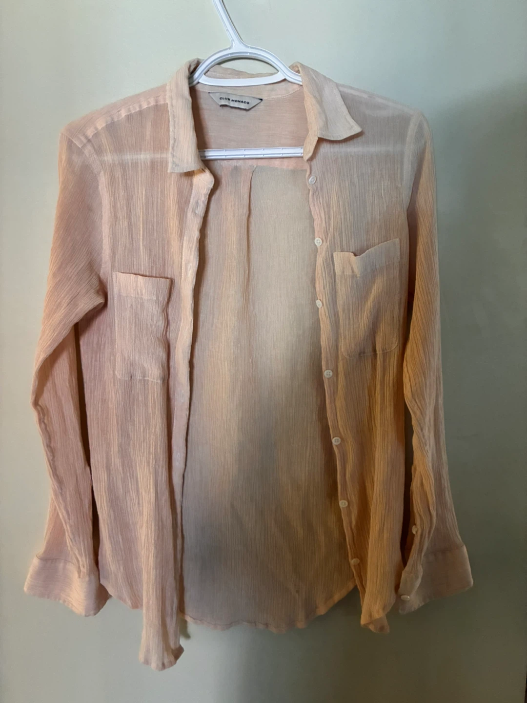Club Monaco Pink Button-Down Shirt