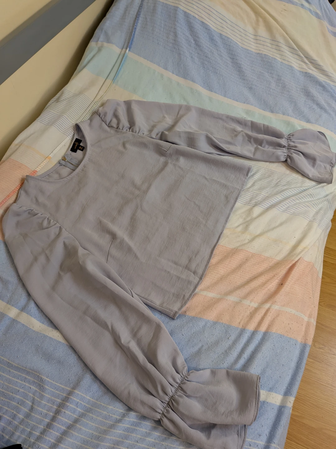 Light Blue Long Sleeve Blouse