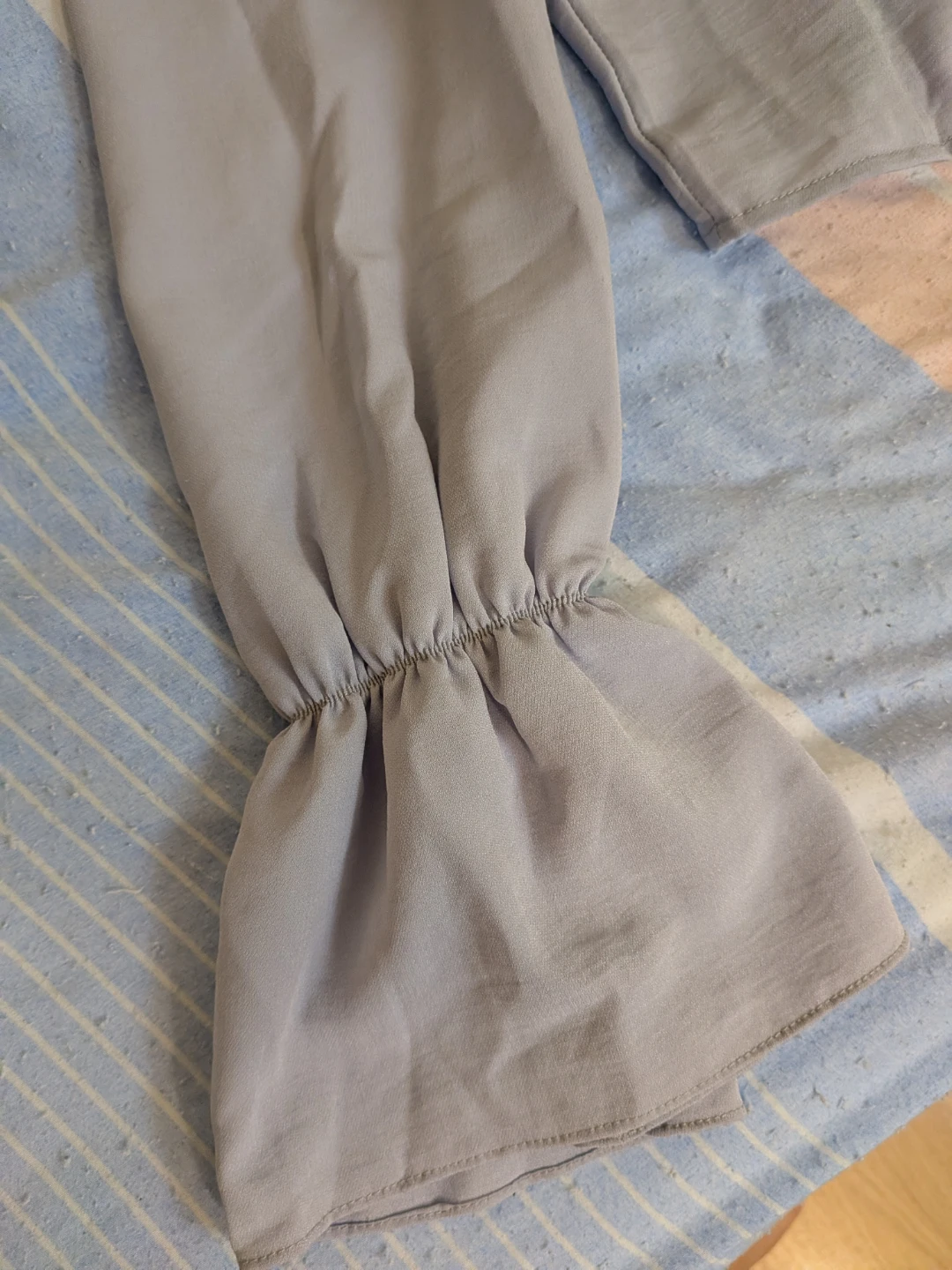 Light Blue Long Sleeve Blouse - photo 3