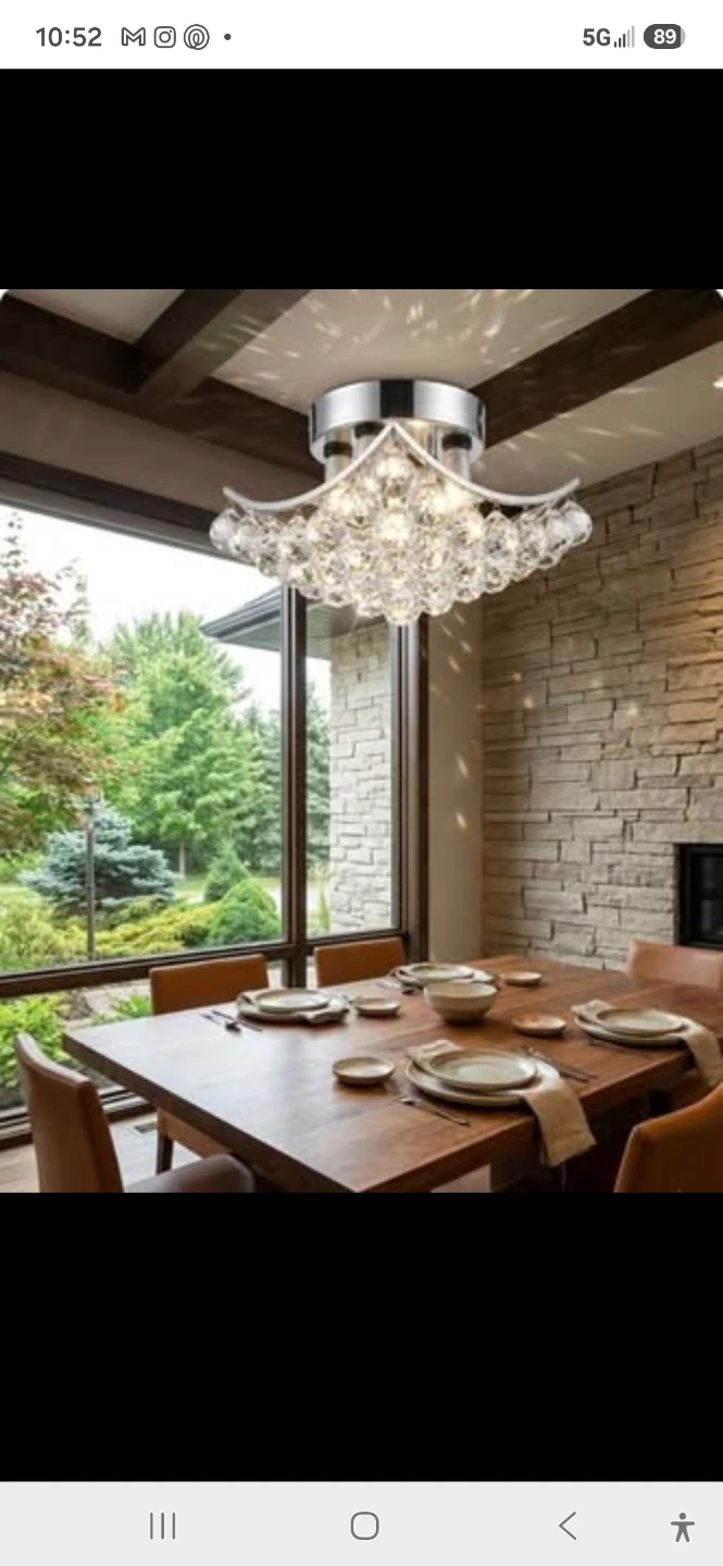 Stunning 11" Crystal Chandelier – Premium Egyptian Crystal