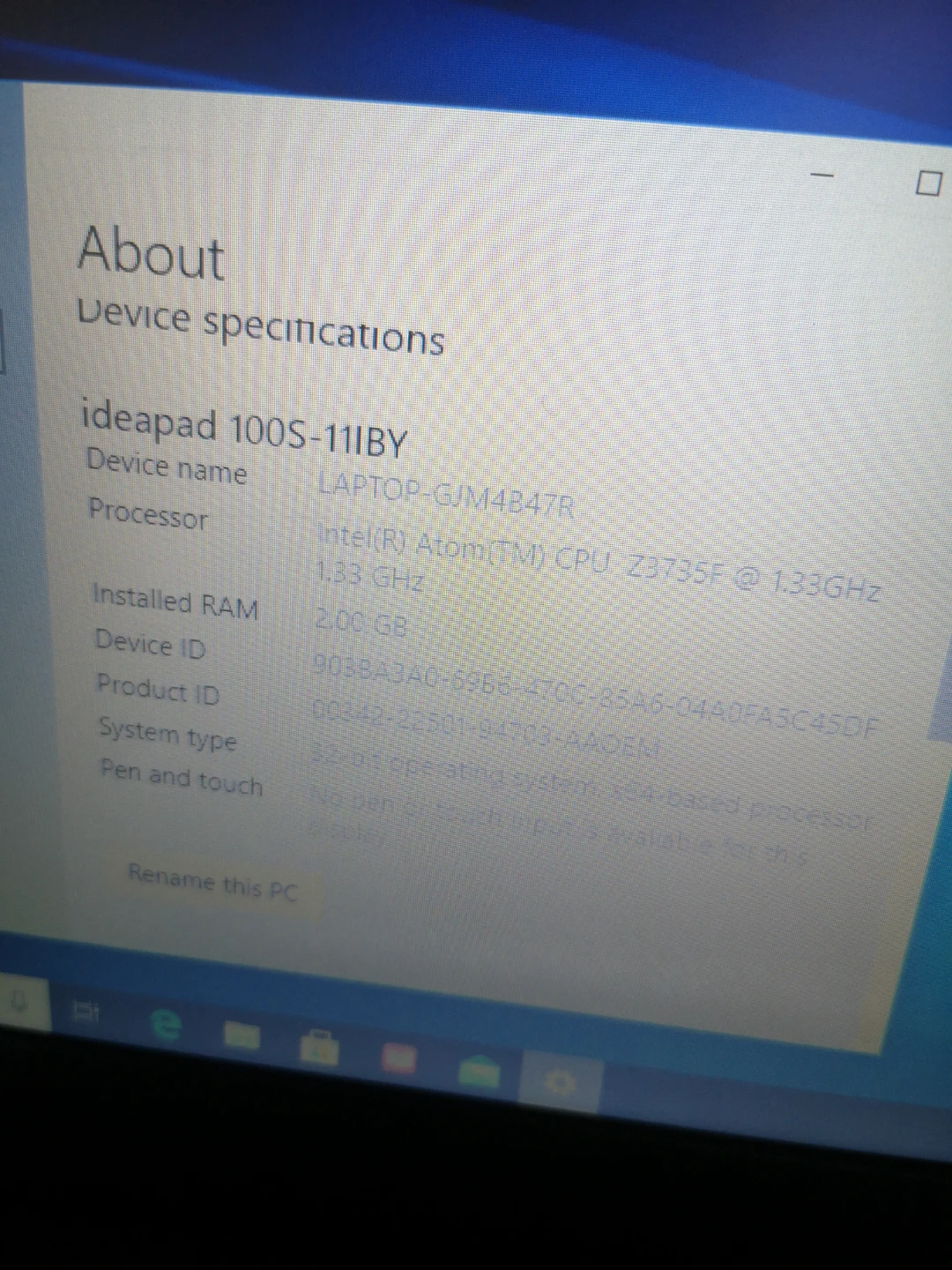 12" Lenovo IdeaPad 100S-11IBY Laptop - photo 2
