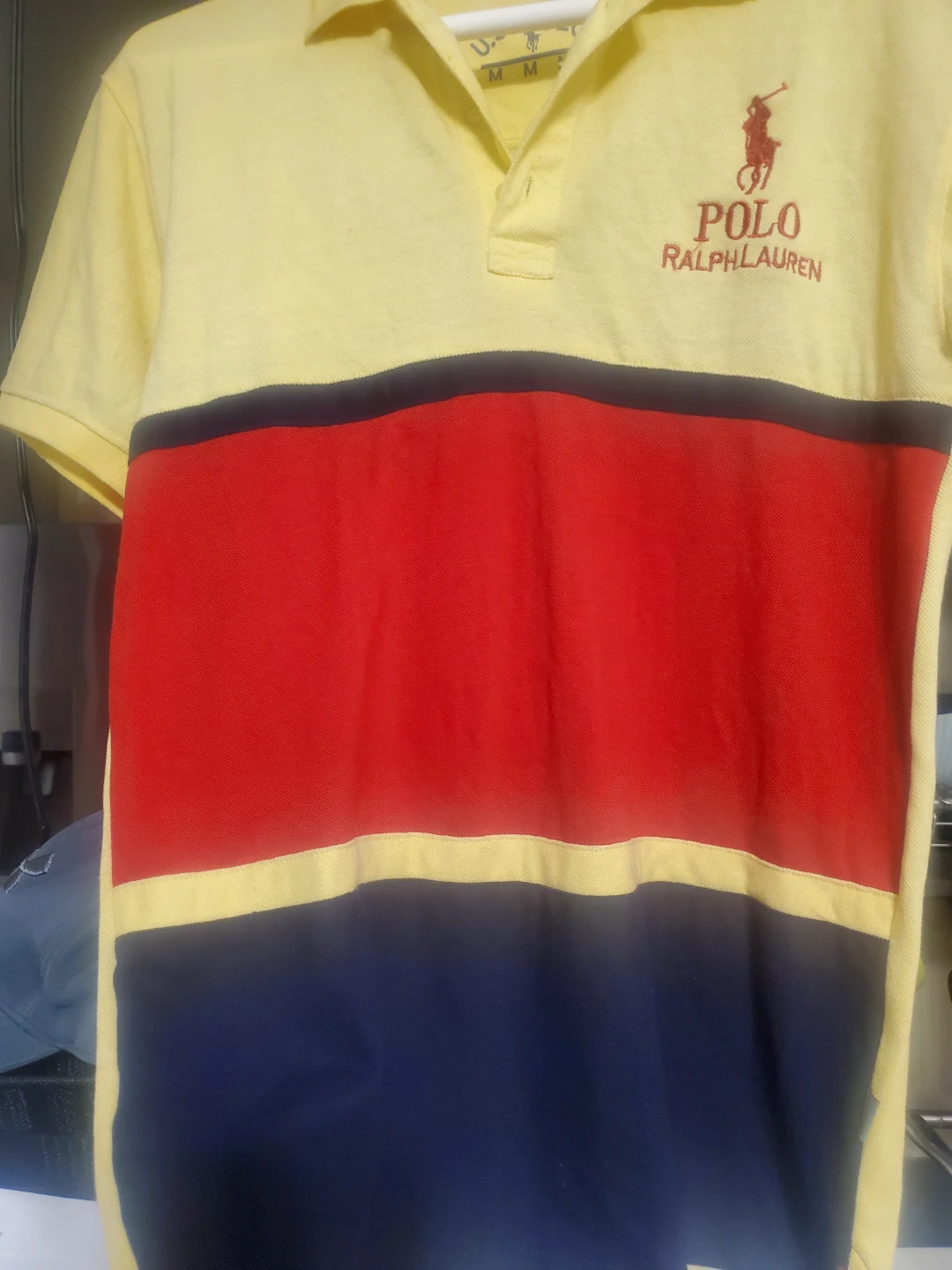 Polo Ralph Lauren Colour Block Polo Shirt - Medium
