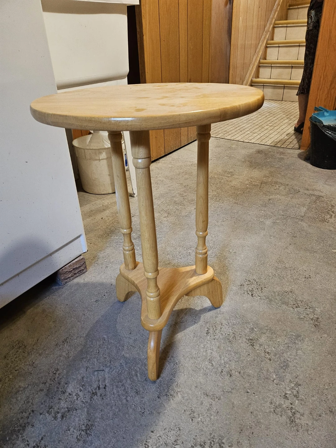 Light Wood Accent Table