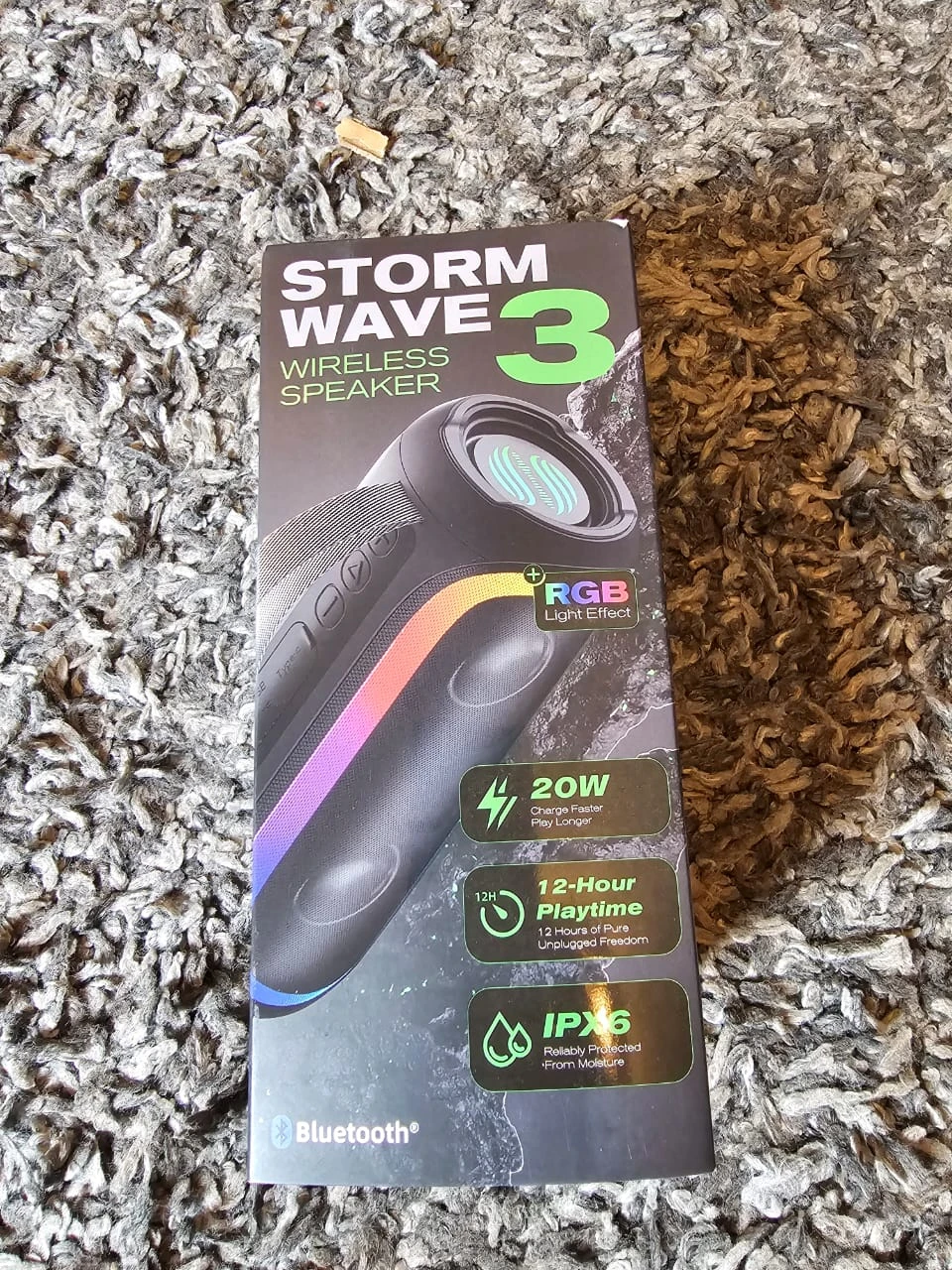 Storm Wave 3 Wireless Speaker with RGB Light Effect