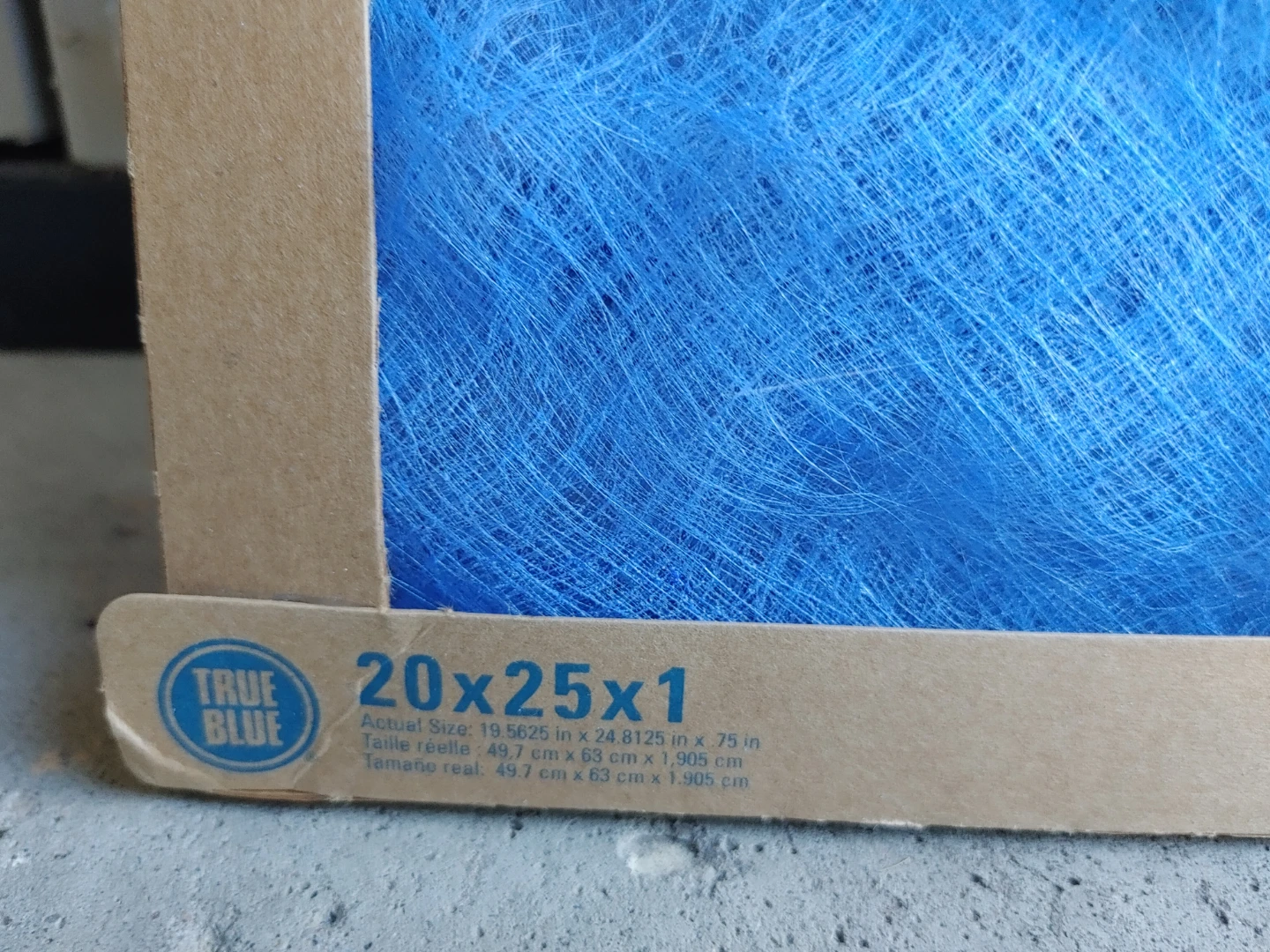 True Blue Budget Fiberglass Furnace Filter 20x25x1 - photo 2