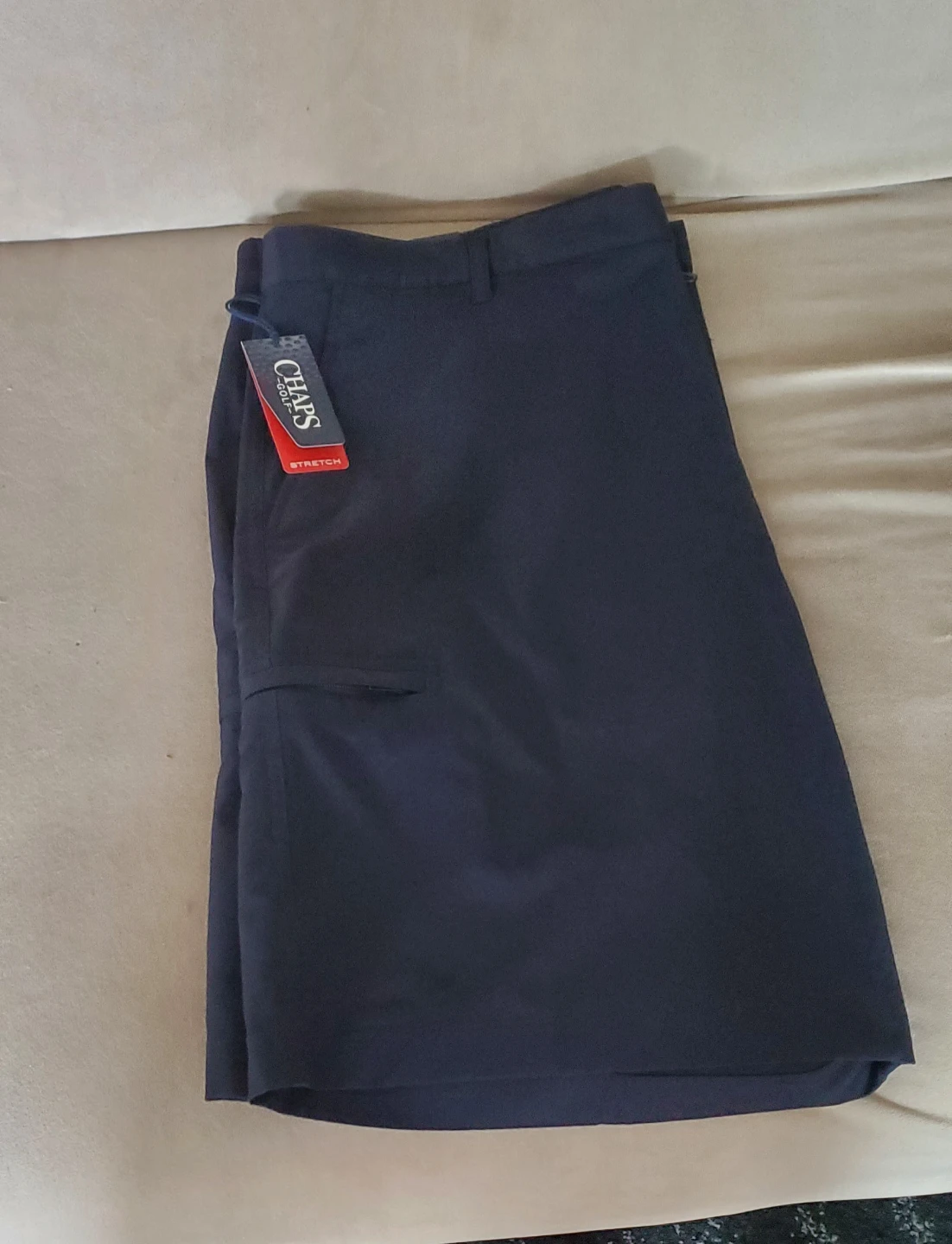 Chaps Golf Stretch Shorts Color Navy size 38 Brand New