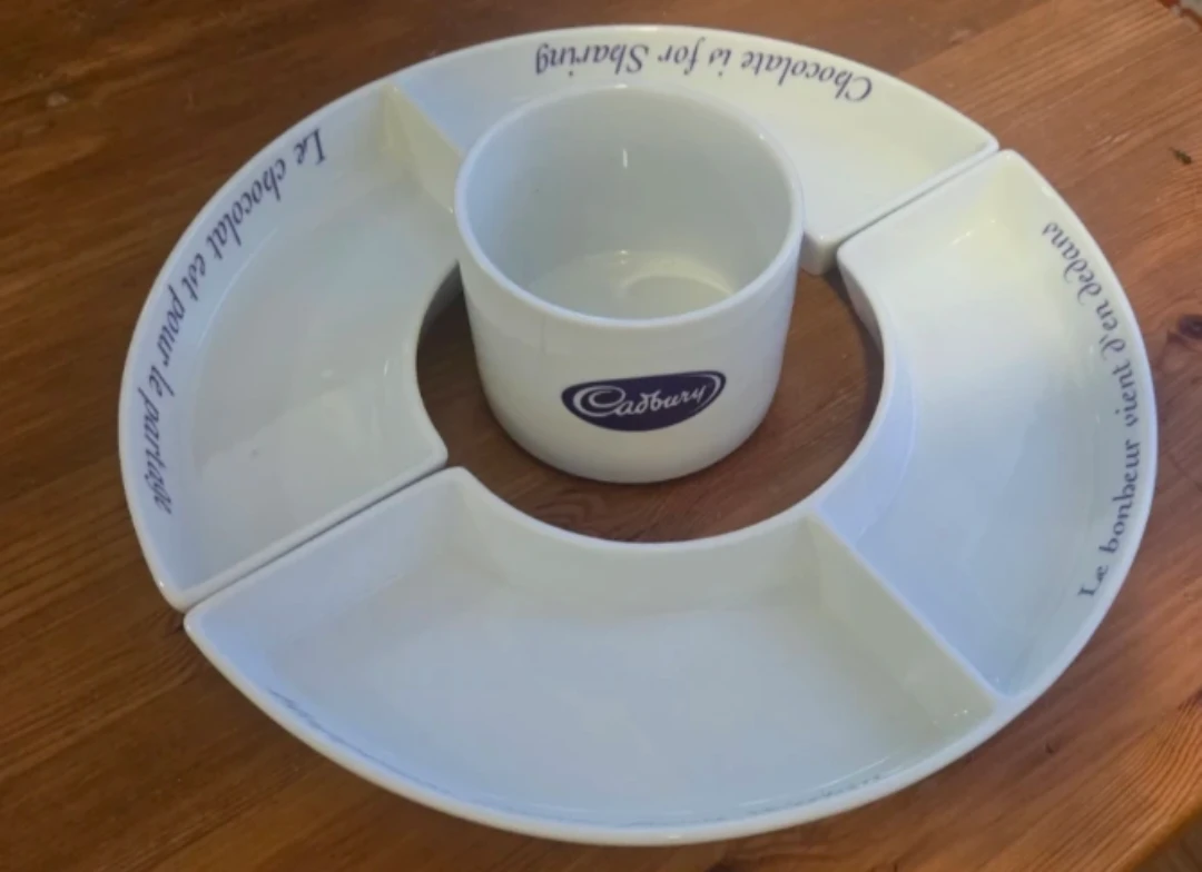 Cadbury Serving Platter with Dip Bowl - photo 2
