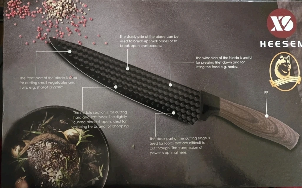 ❤️ Japanese Style Knife Set - 6 Piece Set - photo 3