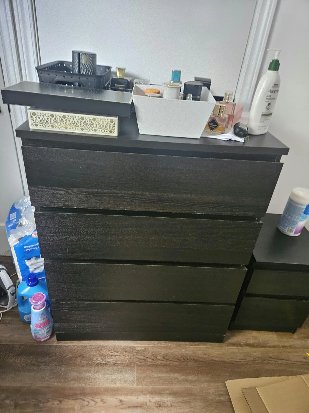 IKEA Dark Brown Dresser with 4 drawers - photo 3